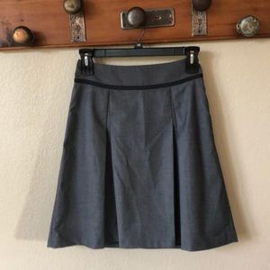 A-line pleated skirt